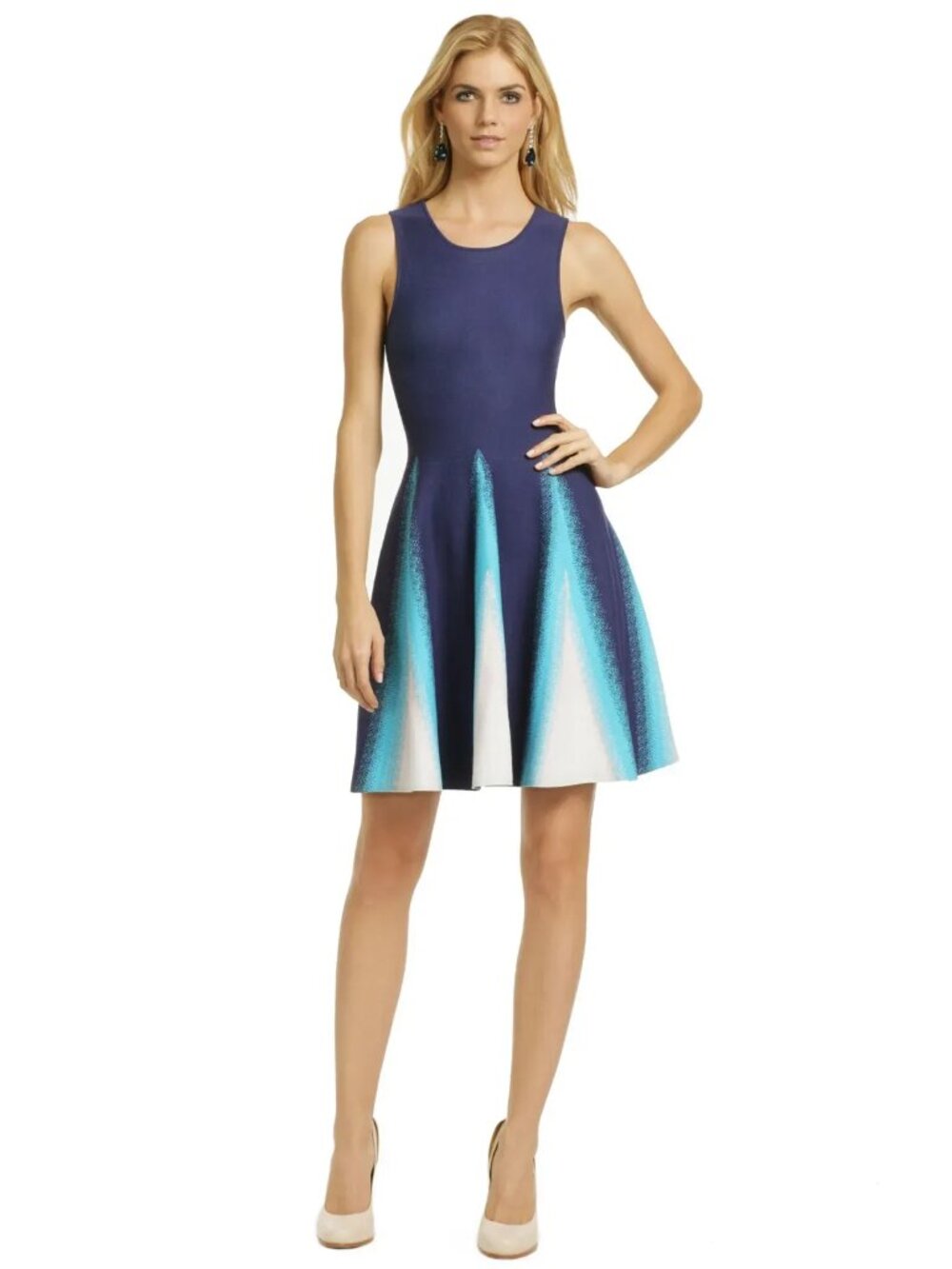 Issa Spray Paint Dress, Size Large
